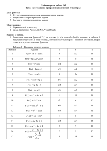 Лабораторная работа №3. Программирование