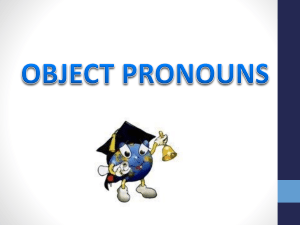 object pronouns