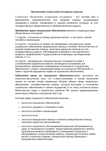 Организация социальной поддержки граждан. Безработица