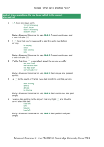 Advanced English Grammar in Use Supplementary Exercises 