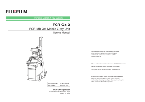 Fujifilm FCR GO2 service manual 014-236-02 