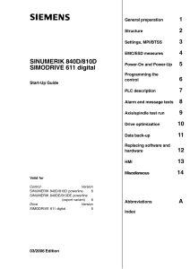 Start-Up Guide Sinumerik 840D-810D