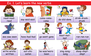 IRREG VERBS