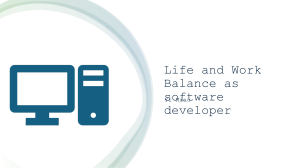 Life and Work Balance as software developer