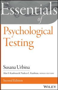 (Essentials of Behavioral Science) Susana Urbina - Essentials of Psychological Testing-Wiley (2014)