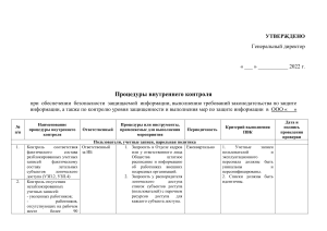 16 procedury vnutrennogo kontrolya