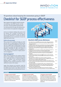 Checklist-for SOP-process-effectiveness