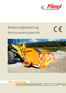 !Bedienungsanleitung Mischschaufel Duplex DFA 2.0