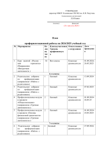 план-профориентации