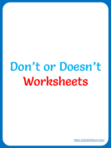 donot-and-doesnot-worksheets-april-6th