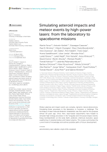 Simulating asteroid impacts and meteor events by h